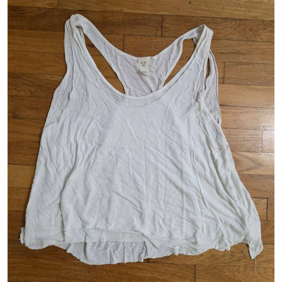 Free People We The Free Relaxed Backless Tank Top White Small A001345 - Picture 1 of 9
